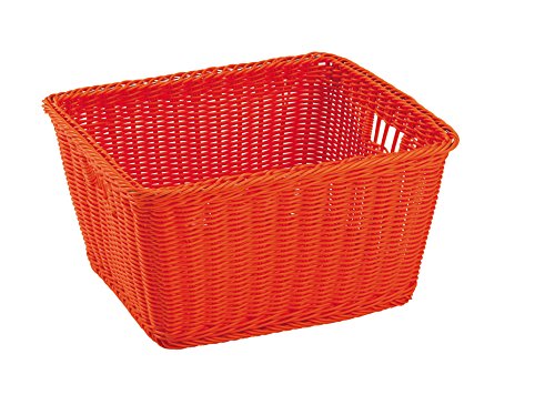 King Home C1567098/A Korb Joy aus synthetischem Weide, Orange, 40 x 34,5 x 22 H von King Collection