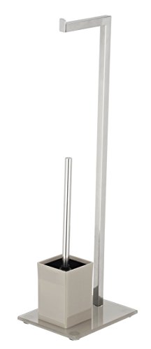 King Collection King Home P1407430/C Stehleuchte Multifunktion Glas, taupe, 22X18X70,5H von King Collection