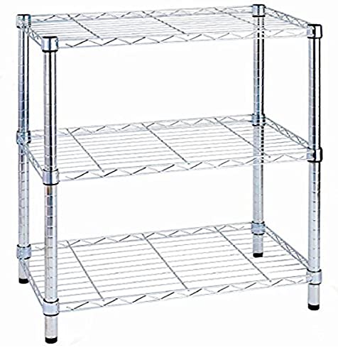 King Collection S1775001 Regal verchromt, drei Etagen, silber, 60 x 35 x 90 cm von King Collection
