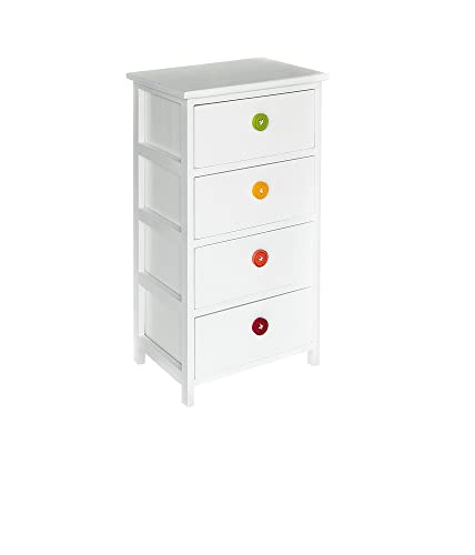 King Collection c656734 Kommode 4 Schubladen Holz, 40 x 29 x 73h King Collection c656734 Kommode 4 Schubladen Holz, 40 x 29 x 73h von King Collection