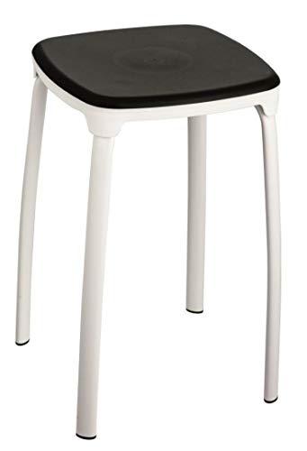 King Home s1407209/A Hocker, Polypropylen, 29 x 29 x 46 cm, Schwarz von King Collection