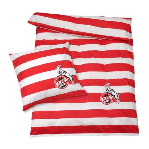 1. FC Köln Bettwäsche "Blockstreifen" Biber von King of Trade