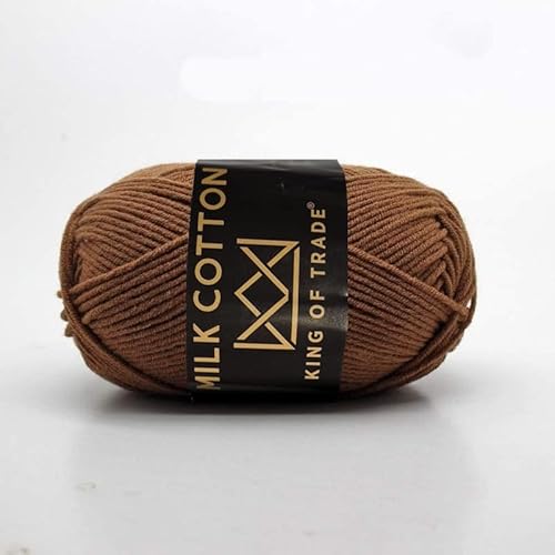 Milchwolle Milchbaumwolle Milchgarn Häkeln Stricken 100m 50g 5 Stück Kaffee von King of Trade