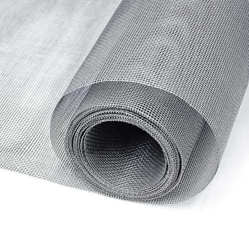 King&Charles Fensterschutzgitter, Ersatz-/Reparaturset, 121,9 x 299,7 cm, Fiberglas-graues Netz, langlebig und sichtbar, schneidbar und waschbar, einfach zu ersetzen, zu installieren und zu basteln. King&Charles Fensterschutzgitter, Ersatz-/Reparaturset, 121,9 x 299,7 cm, Fiberglas-graues Netz, langlebig und sichtbar, schneidbar und waschbar, einfach zu ersetzen, zu installieren und zu basteln. von King&Charles