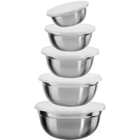 KING Schüssel "Marie" 10 Stk. aus Edelstahl mit Deckel KING Schüssel "Marie" 10 Stk. aus Edelstahl mit Deckel von King