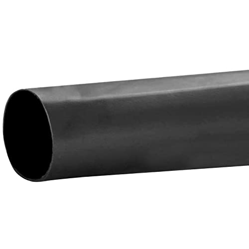 KingBra Schrumpfschlauch, 25,4 mm Durchmesser, 3:1, selbstklebend, gefüttert, 3 m, Schwarz von KingBra