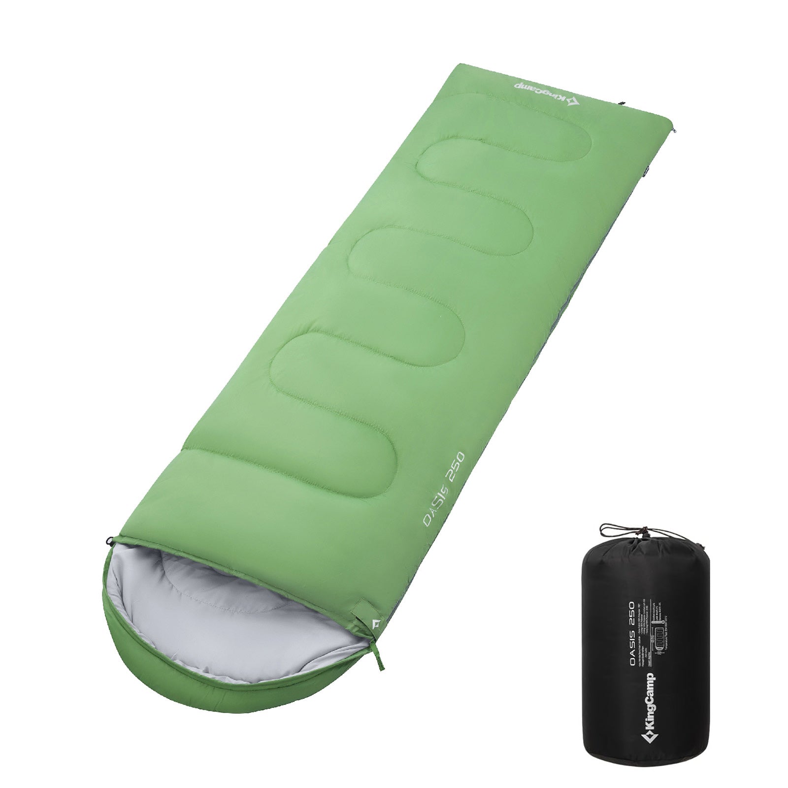 KINGCAMP Decken Schlafsack Oasis 250 Sommer Camping Outdoor 2,2m Lang&Breit -3°C-Green - Zipper L KINGCAMP Decken Schlafsack Oasis 250 Sommer Camping Outdoor 2,2m Lang&Breit -3°C-Green - Zipper L von KingCamp