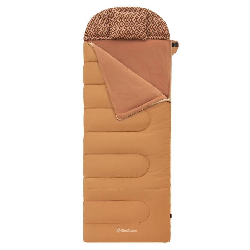 KINGCAMP Deckenschlafsack Forest Winter Schlafsack XL Lang Breit Baumwolle -22°C-400 g/m² von KingCamp