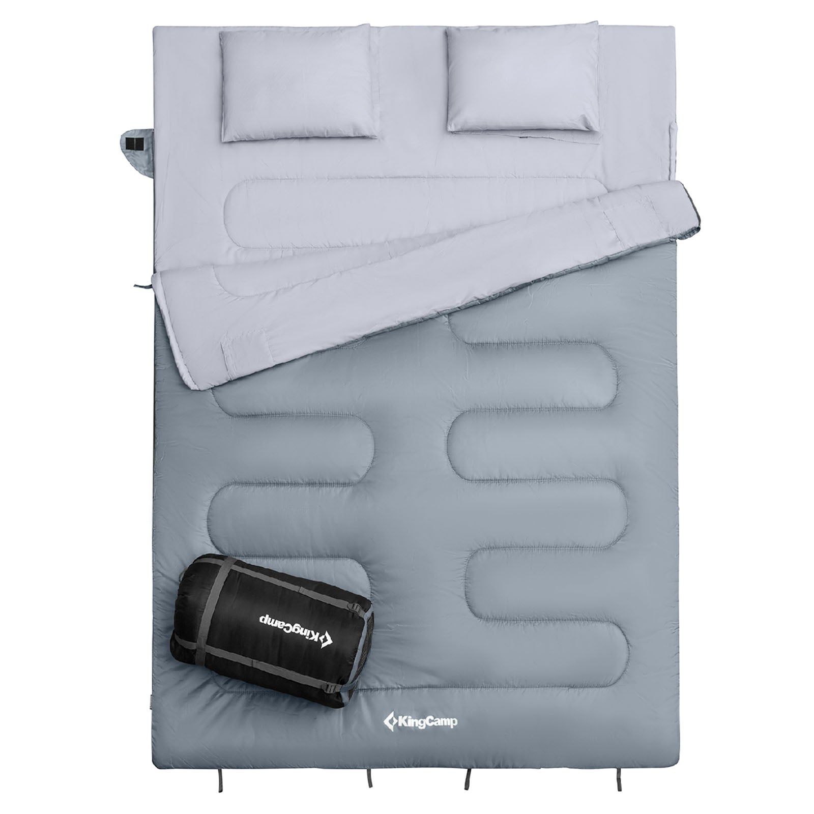 KINGCAMP Deckenschlafsack Oxygen 250 D 2 Personen Doppel Schlafsack XL Lang -3°C-Medium Grey KINGCAMP Deckenschlafsack Oxygen 250 D 2 Personen Doppel Schlafsack XL Lang -3°C-Medium Grey von KingCamp
