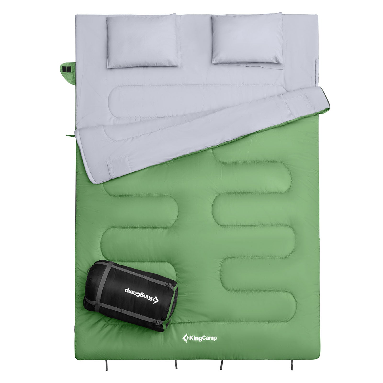 KINGCAMP Deckenschlafsack Oxygen 250 D 2 Personen Doppel Schlafsack XL Lang -3°C-Olive Green KINGCAMP Deckenschlafsack Oxygen 250 D 2 Personen Doppel Schlafsack XL Lang -3°C-Olive Green von KingCamp