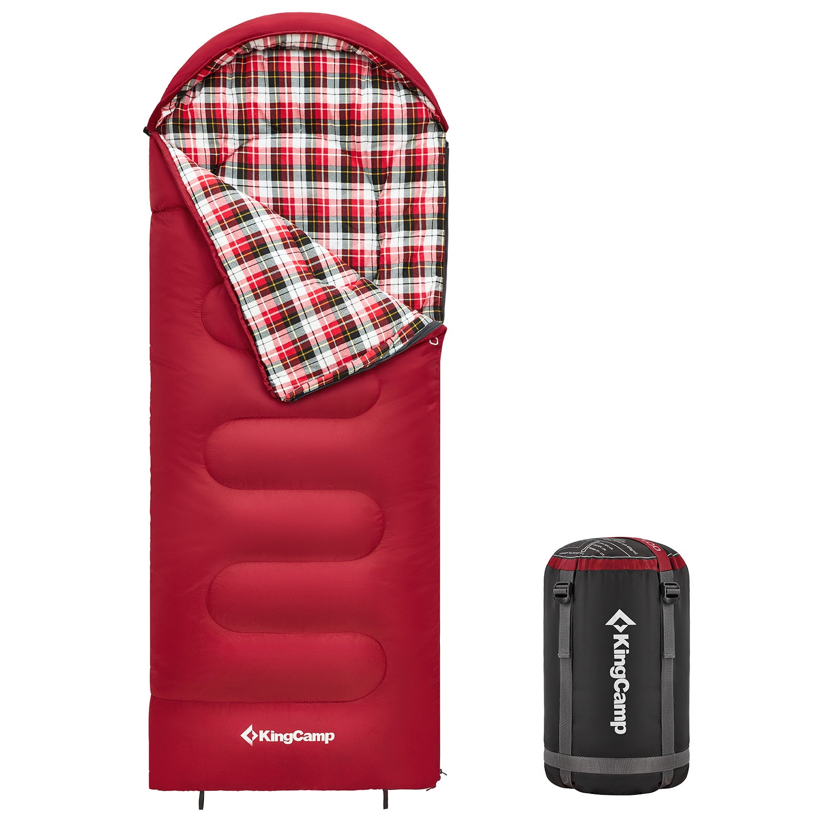KINGCAMP Kinderschlafsack Cloud 300 Winter Decken Schlafsack XL Breit Baumwolle-red / Zipper Rechts KINGCAMP Kinderschlafsack Cloud 300 Winter Decken Schlafsack XL Breit Baumwolle-red / Zipper Rechts von KingCamp