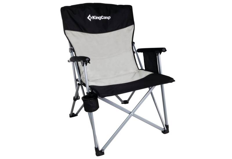 KingCamp Campingstuhl Camping Falt Stuhl XL Klapp Sessel Garten, Outdoor Armlehne Stahl 136 kg von KingCamp