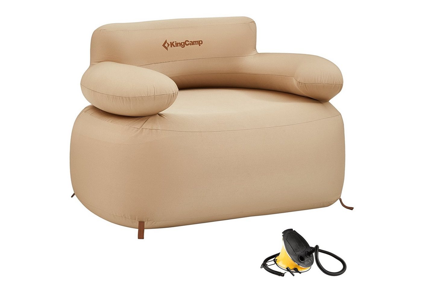 KingCamp Campingstuhl Luft Sessel Air Lounger Aufblasbar, Camping Sitz Glamping Garten Möbel von KingCamp