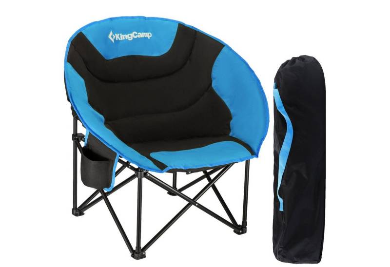 KingCamp Campingstuhl MoonChair L Camping Klapp Stuhl, Falt Sessel Garten Angel Outdoor 120 kg von KingCamp