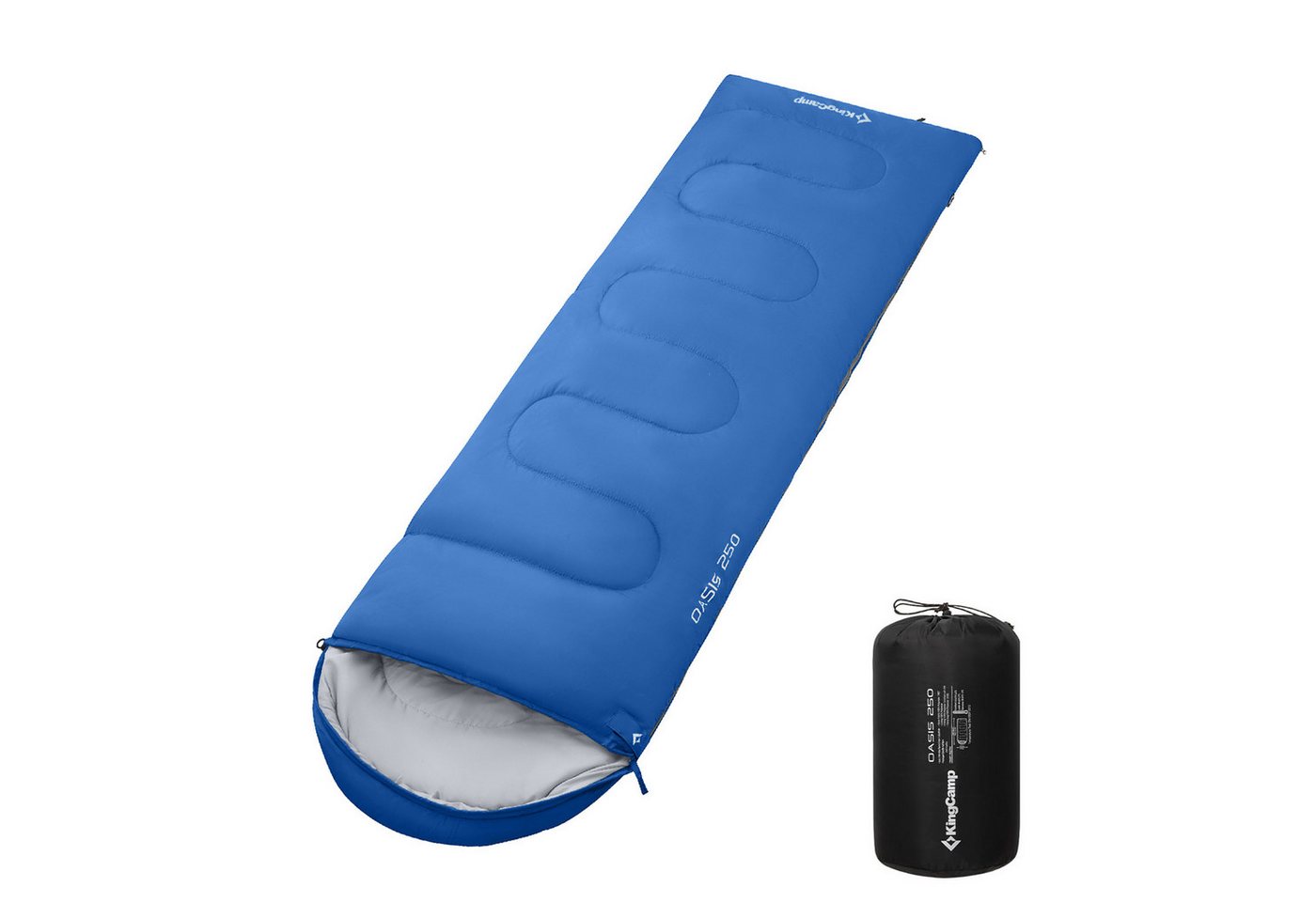 KingCamp Deckenschlafsack Decken Schlafsack Oasis 250 Sommer, Camping Outdoor 2,2m Lang&Breit -3°C von KingCamp