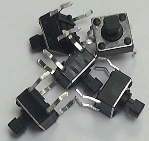 100 Mini-Taster, 6 x 6 mm, 7,3 mm hoch von KingGo