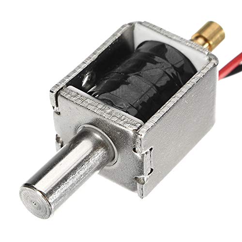 KingLan 12V Dc 0.43A Mini Elektrische Riegelsperre Push Pull Zylindrische Magnetverriegelung 5 Mm Hub von KingLan