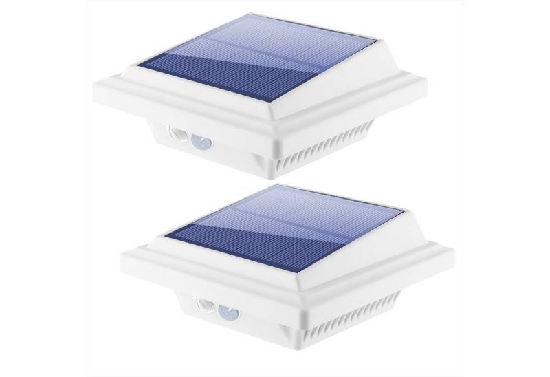 KingLux Dachrinnenleuchten 40LEDs Dachrinne Solarleuchte mit Bewegungsmelder, Bewegungsmelder, LED fest integriert, Warmweiss von KingLux