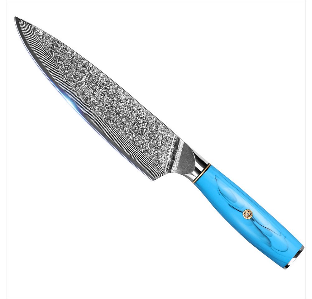 KingLux Damastmesser Damast Küchenmesser 20cm Klinge 67 Schichten Damaststahl von KingLux