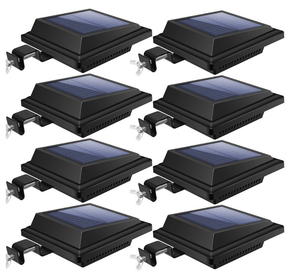KingLux LED Dachrinnenleuchte 25LEDs Solarlampen Wandleuchten Wegeleuchten, LED fest integriert, Tageslichtweiß von KingLux