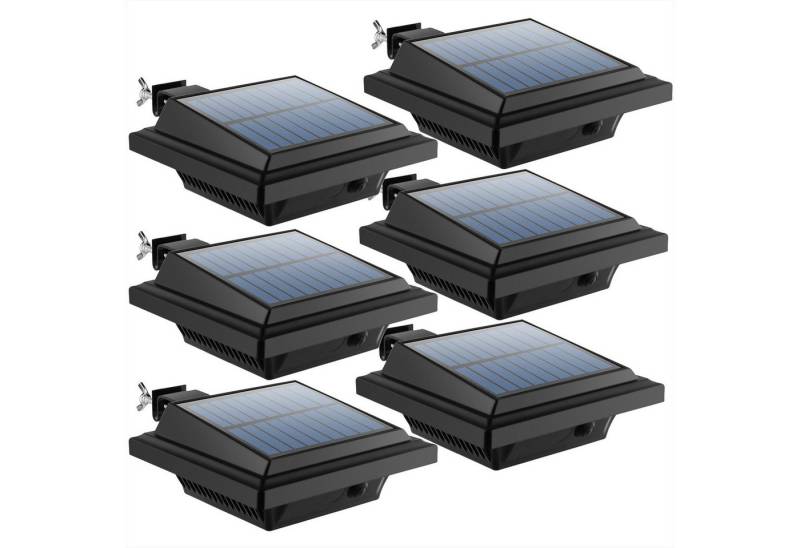 KingLux LED Dachrinnenleuchte 40LEDs Solar dachrinnenleuchten für außen mit Lichtsensor, Lichtsensor, LED fest integriert, Kaltweiss, Warmweiss von KingLux