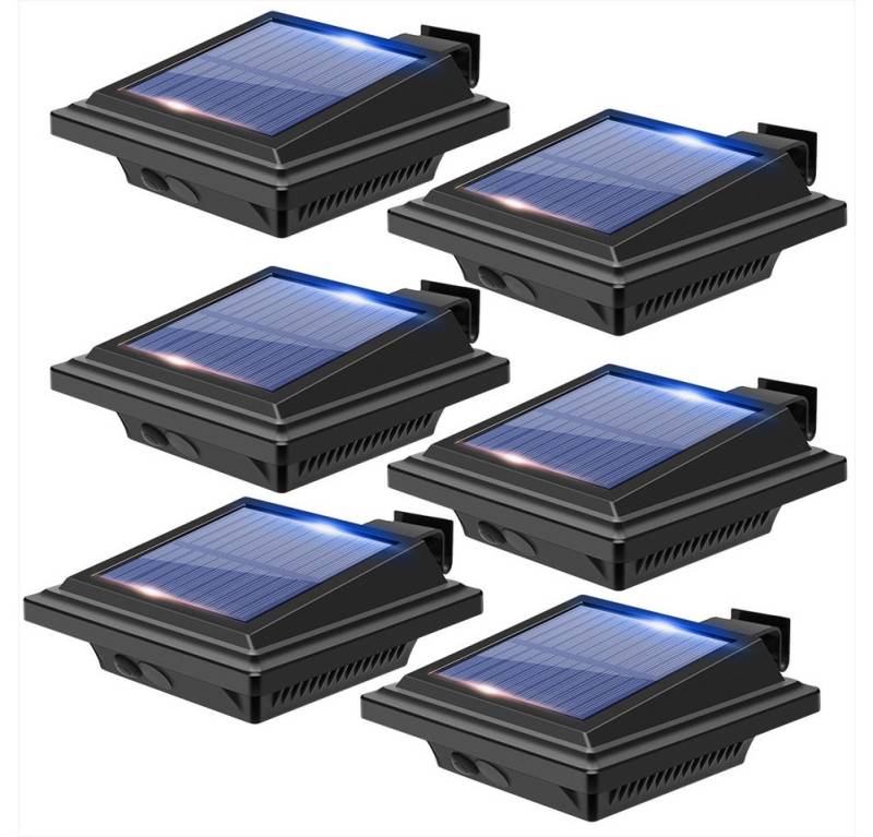 KingLux LED Dachrinnenleuchte 40LEDs Solar dachrinnenleuchten für außen mit Lichtsensor, Lichtsensor, LED fest integriert, Kaltweiss, Warmweiss von KingLux