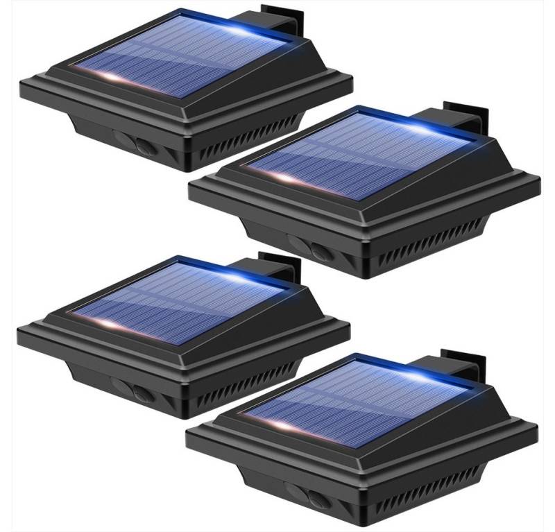 KingLux LED Dachrinnenleuchte 40LEDs Solar dachrinnenleuchten für außen mit Lichtsensor, Lichtsensor, LED fest integriert, Kaltweiss, Warmweiss von KingLux