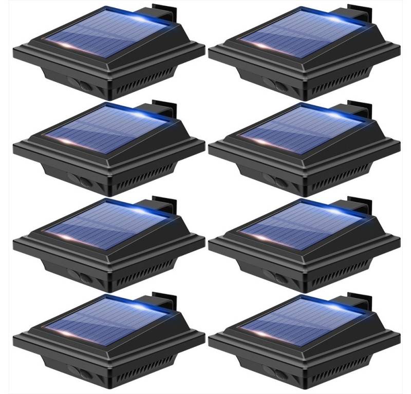 KingLux LED Dachrinnenleuchte 40LEDs Solar dachrinnenleuchten für außen mit Lichtsensor, Lichtsensor, LED fest integriert, Kaltweiss, Warmweiss von KingLux