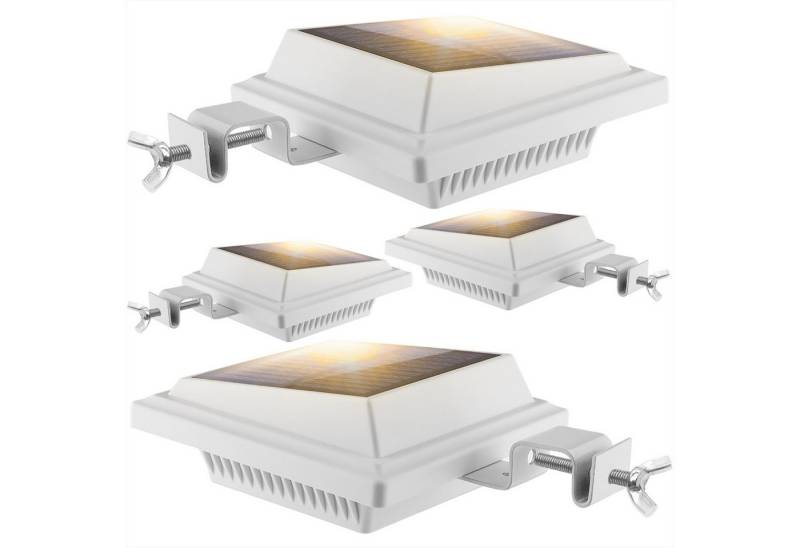 KingLux LED Dachrinnenleuchte Außen 40LEDs Solarlampen mit Lichtsensor Warmweiß, Lichtsensor, LED fest integriert, Warmweiss von KingLux