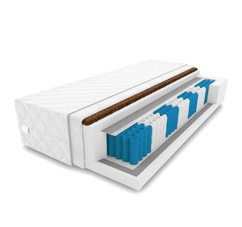 Federkernmatratze Matratze MED+ Natural 23 cm H3 / H4 9 zonen 90 x 180 cm, KingMatratzen, 23 cm hoch Federkernmatratze Matratze MED+ Natural 23 cm H3 / H4 9 zonen 90 x 180 cm, KingMatratzen, 23 cm hoch von KingMatratzen