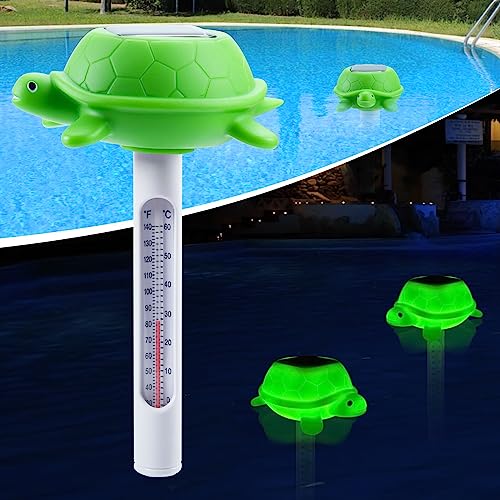 KingSom Poolthermometer Schwimmend,Pool Thermometer Wassertemperatur Thermometer mit Schildkröte Licht,Solar Floating Thermometer für Pool Leicht Ablesbar bei Nacht,Whirlpool Thermometer für Teich KingSom Poolthermometer Schwimmend,Pool Thermometer Wassertemperatur Thermometer mit Schildkröte Licht,Solar Floating Thermometer für Pool Leicht Ablesbar bei Nacht,Whirlpool Thermometer für Teich von KingSom