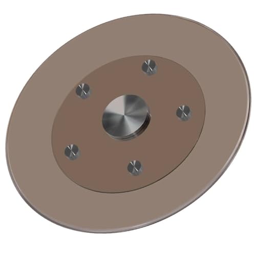 Brauner runder Esstisch-Drehteller/explosionsgeschütztes gehärtetes Glas, drehbare Tischplatte/6 mm dick (Größe: 100 cm) von KingWich