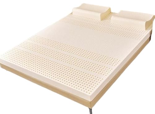 KingWich Matratze aus Naturlatex, weich und bequem, für Einzelbett, Doppelbett, mit Bezug, Doppelbettgröße (Größe: 100 x 190 cm, Farbe: 3 cm) von KingWich