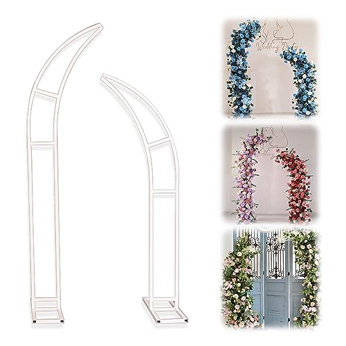 Hochzeitsbogen,ballonbogen Gestell, Metall Bogen für Hochzeit 2 Stück GewöLbter Hintergrund StäNder Für Geburtstags Party Babyparty rosenbogen Metall von Kingbar