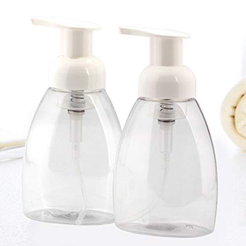 KingbeefLIU 250ml Clear Travel Nachfüllbare Shampoo Lotion Schaumpumpe Flasche Seifenspender Home Tragbare Reise Abfüllung Leere Flaschen 250ml von KingbeefLIU