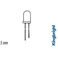 5 mm Infrarot-Sendediode blau - transparent 940 nm von Kingbright