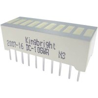 Kingbright DC-10GWA LED-Bargraph 10fach Grün (B x H x T) 25.4 x 10.16 x 8mm von Kingbright