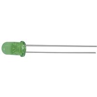 Kingbright L-7104GT LED bedrahtet Grün Rund 3mm 60 mcd 34° 20mA 2.2V von Kingbright