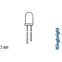 LED - ZWEIFARBIG (ROT/GRÜN) - 2 POLE - WEIß DIFFUS - 5 mm von Kingbright