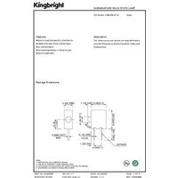 Kingbright LED bedrahtet Gelb Quadratisch 1.8mm 10 mcd 40° 30mA 2.1V von Kingbright