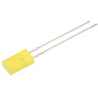 Kingbright LED bedrahtet Gelb Rechteckig 8 mcd 110° 30mA 2.1V von Kingbright