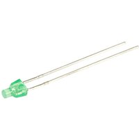 Led bedrahtet Grün Flach 2 mm 8 mcd 70 ° 25 mA 2.2 v - Kingbright von Kingbright