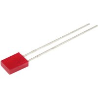 Led bedrahtet Rot Rechteckig 2 x 5 mm 2 mcd 110 ° 25 mA 2 v - Kingbright von Kingbright