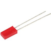 Led bedrahtet Rot Rechteckig 2 x 5 mm 5 mcd 110 ° 30 mA 2 v - Kingbright von Kingbright