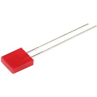 Led bedrahtet Rot Rechteckig 7 x 2.5 mm 12.5 mcd 110 ° 30 mA 2 v - Kingbright von Kingbright