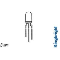 Led - zweifarbig (rot/grün) - WEIß diffus - 5 mm von Kingbright