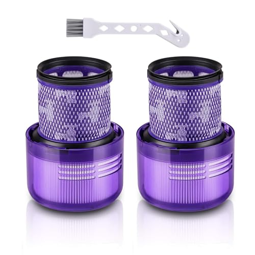 Filter für Dyson V11 V15, 2 Stück Vakuumfilter Ersatzfilter für Dyson V11 V15 SV14 SV17 SV22 Detect Animal Absolute Extra Pro Torque Drive Akku Staubsauger, Ersetzen Sie # 970013-02 von Kingcenton