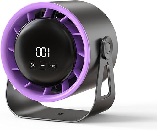 Tischventilator, Wiederaufladbarer USB Ventilator Akku, Turbo 100 Geschwindigkeit Klein Tragbarer Tischventilator, 360° Rotation Starker Wind, Geräuscharme Kühlung Leise Mini Lüfter für Büro, Reise Tischventilator, Wiederaufladbarer USB Ventilator Akku, Turbo 100 Geschwindigkeit Klein Tragbarer Tischventilator, 360° Rotation Starker Wind, Geräuscharme Kühlung Leise Mini Lüfter für Büro, Reise von Kingcenton