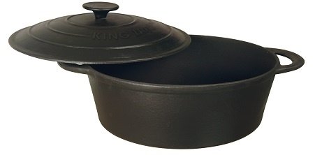 Kinghoff 's KH-2255 Schmortopf, Gusseisen, 29 x 21 x 11 cm, 3,9 l von Kinghoff