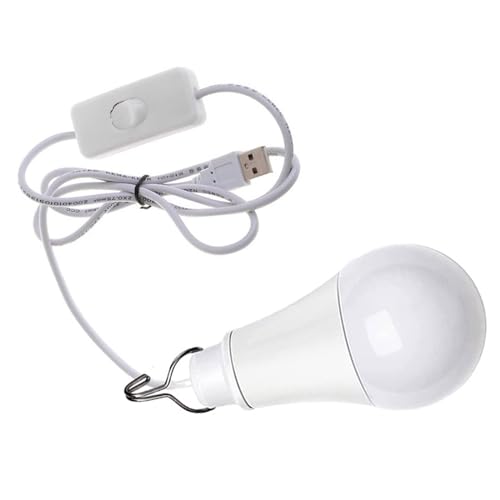 Kingke 5W LED Glühbirne Outdoor Camping Glühbirne Mit Hakenschaltern 6500K USB Kabel Glühbirnen Für Camping 5W USB Licht von Kingke